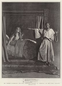 Mr Forbes Robertson ja neiti Gertrude Elliott Othellossa Lyric Theatressa